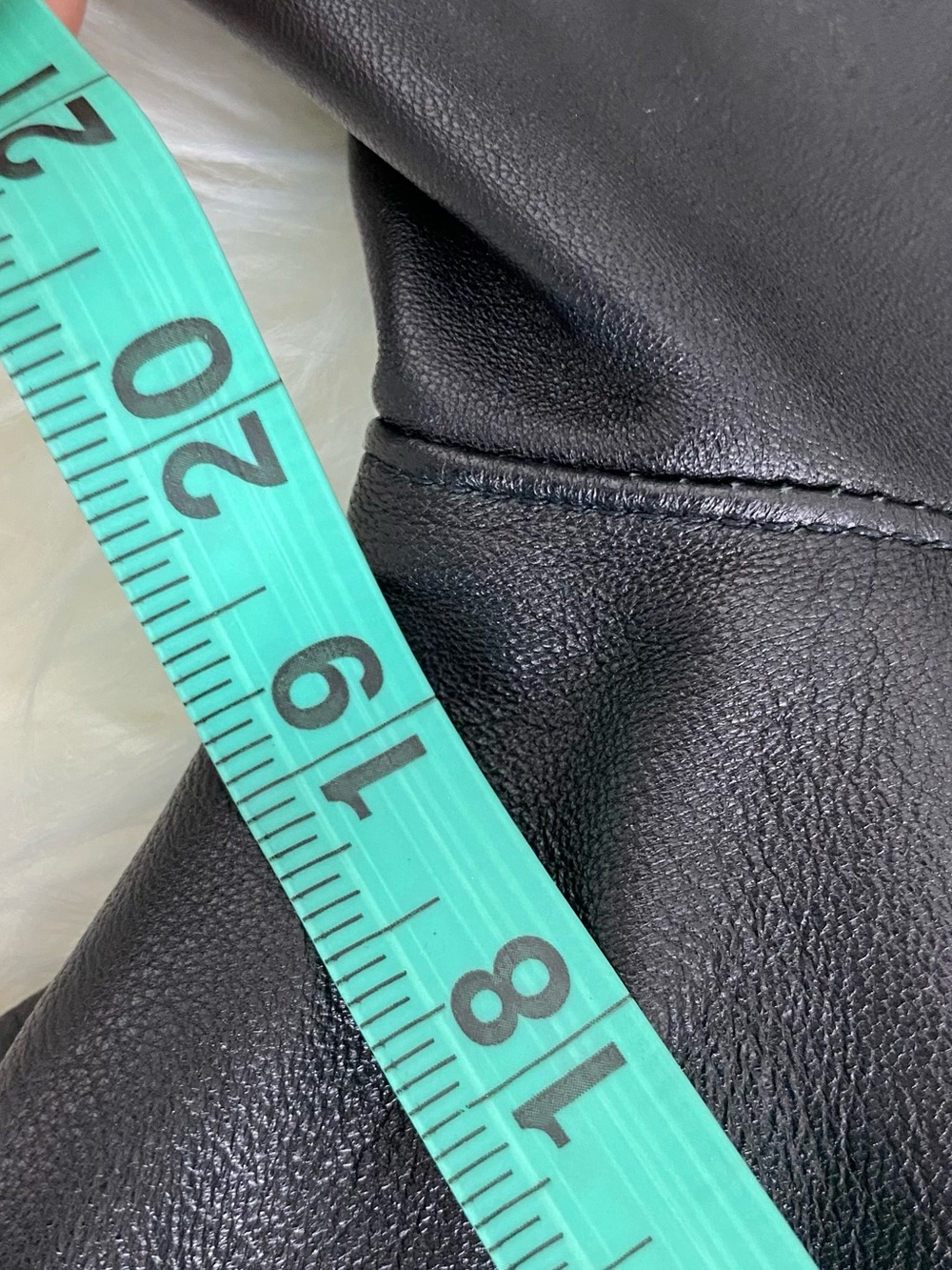 💯 Leather Button-Front Jacket - Picture 15 of 15